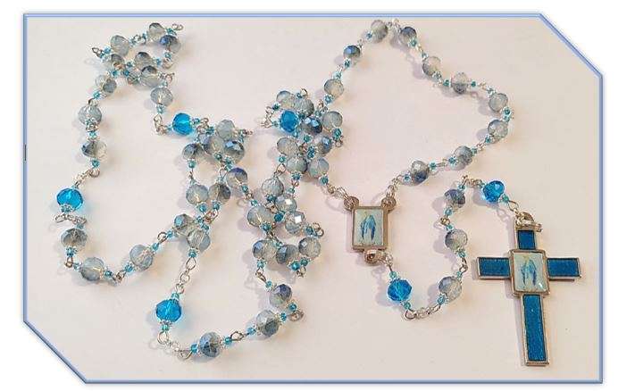 Our Lady of Grace Blues Rosary - Limited Edition