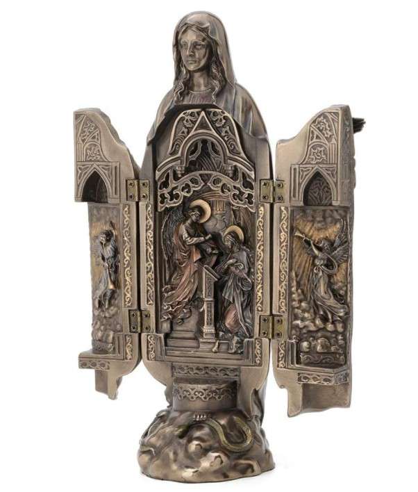 Our Lady of Grace Polyptych Sculpture of Annunciation - Veronese Design
