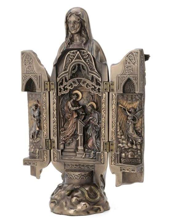 Our Lady of Grace Polyptych Sculpture of Annunciation - Veronese Design