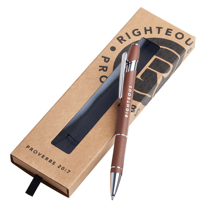 Gift Pen - "Righteous Man" - Proverbs 20:7