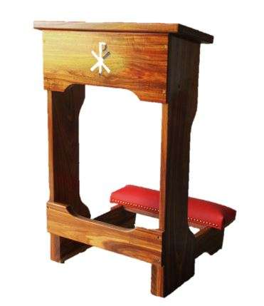Prie-dieu - Prayer desk with padded Kneeler