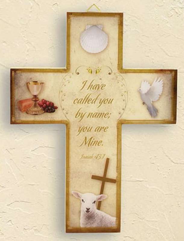 Confirmation / RCIA Wall Cross   -17.5cm (damaged)