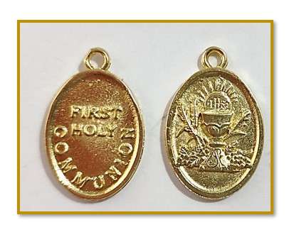 First Holy Communion medal in gold