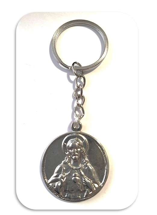 30mm Sacred Heart of Jesus Key Ring