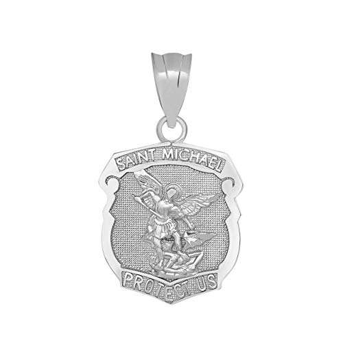 Sterling silver Shield St Michael the Archangel