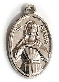 St Agatha Medal - Patron saint of breast cancer, rape, fire victims