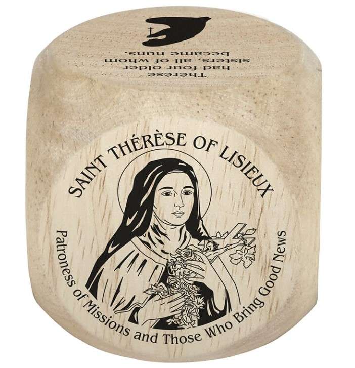 St Theresa of Lisieux - fun facts wooden cube