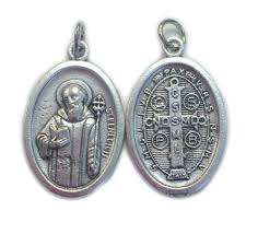 St Benedict Medal - Small oval - 12mm