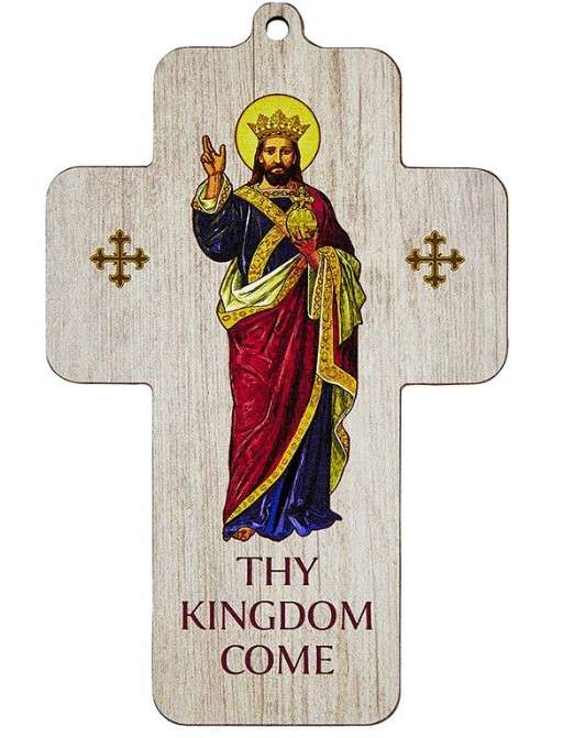 13cm Christ the King wooden Cross