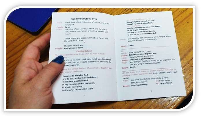 Order of Mass - small booklet