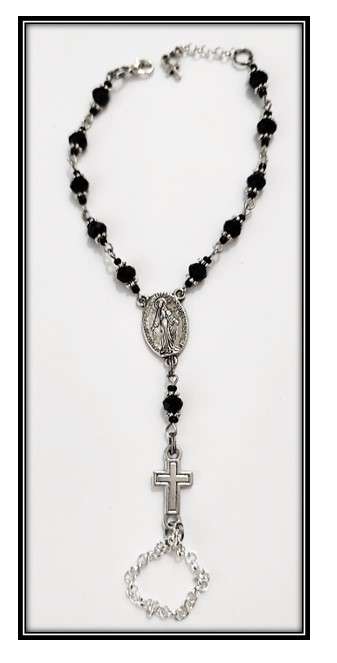 One Decade Austrian Crystal Bracelet Finger rosary