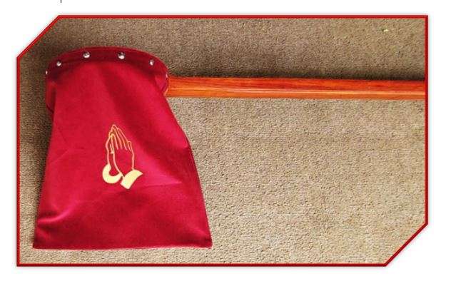 138cm - Long handled Offering / Collection Bag