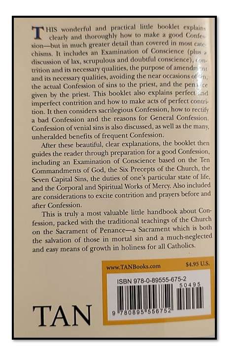 Confesson - Its fruitful practice - with an examination of conscience