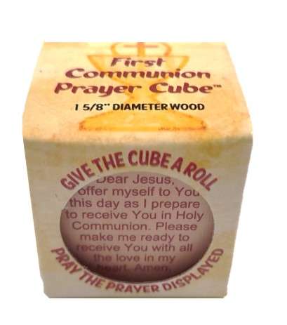 First Holy Communion Wooden Prayer Cube
