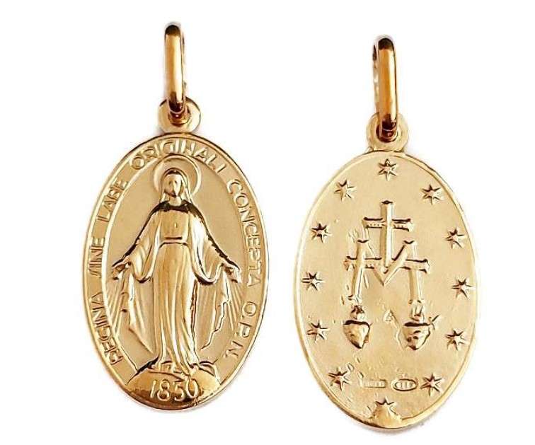 17mm - 9ct Gold Miraculous Medal
