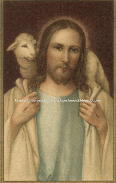 Christ the Good Shepherd Holy Card