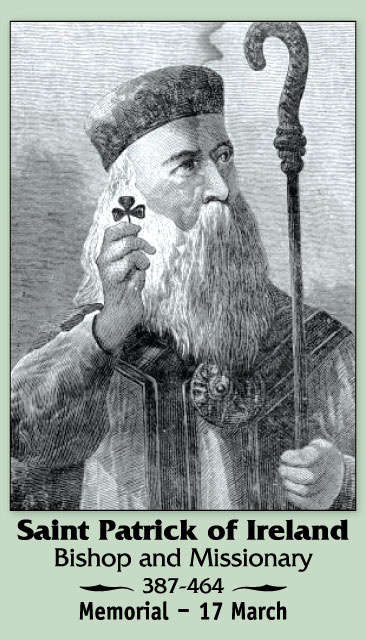 St Patrick of Ireland Holy Card
