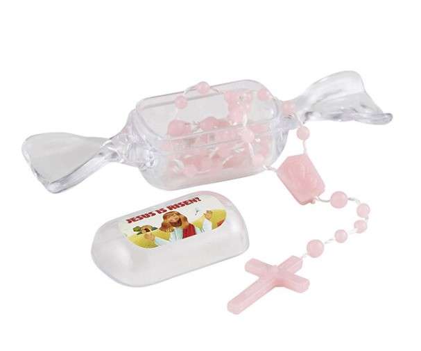 Jesus is Risen - Mini Rosary in Candy Case (Various Colours)