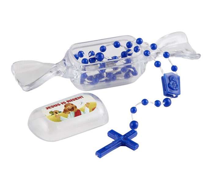 Jesus is Risen - Mini Rosary in Candy Case (Various Colours)
