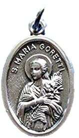 St Maria Goretti medal - inmates, rape victims, purity, youth and forgiveness