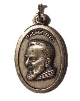 Padre Pio Of Pietrelcina medal - Patron saint of adolescents & civil defense volunteers