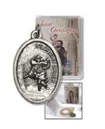 St Christopher Medal with PVC Folder