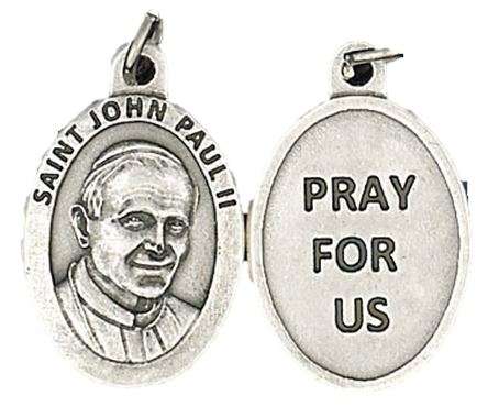 Saint John Paul 11 - medal - Patron saint of the World Youth Day & Young Catholic Families