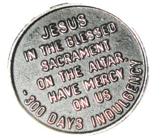 Sacred Heart of Jesus - 300 days Indulgence Medal
