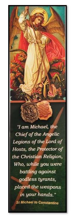 St Michael Bookmark and Medal