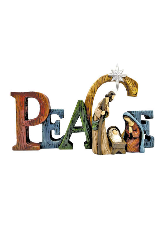 "Peace" Nativity - 16cm tall