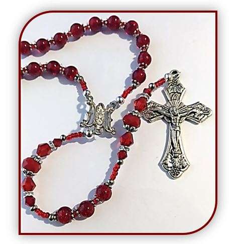 Birthstone Rosary - Ruby / July