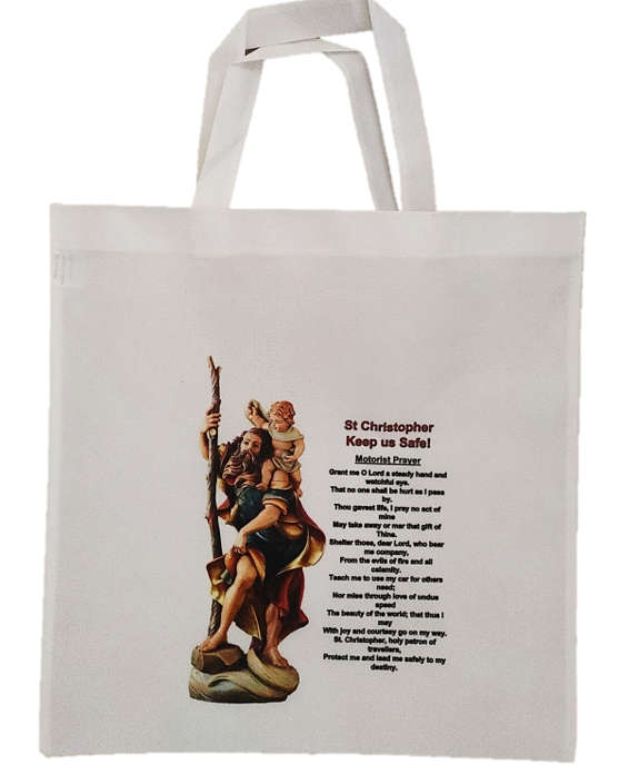 St Christopher Shopper bag with Motorist Prayer