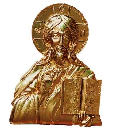 Wooden Tabernacle with Jesus the Teacher Relief in gold