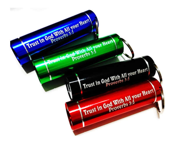 LED Torch - Trust in the God with all your heart - Prov 3:5