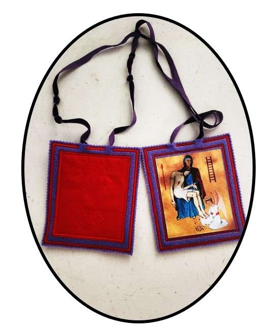 Extra Large Purple Scapular of Benediction & Protection