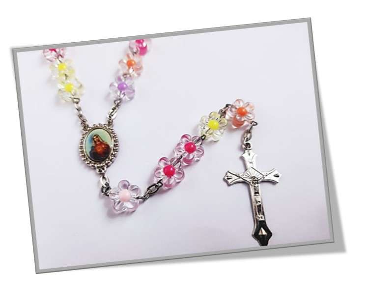 Colourful Flower Rosary