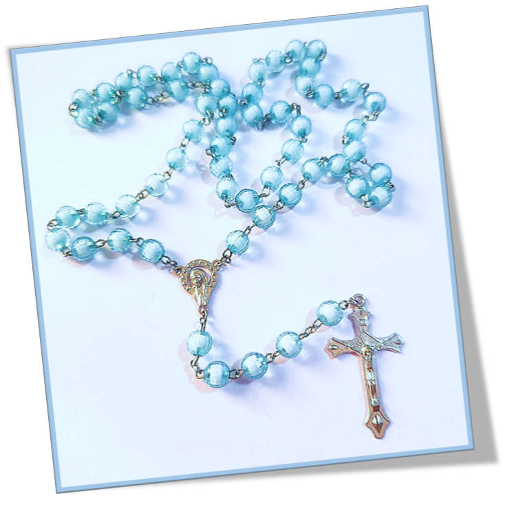 Sky blue Window Rosary