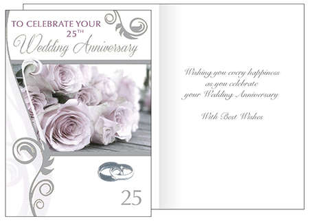 To Celebrate your 25th Wedding Anniversary Greeting Card