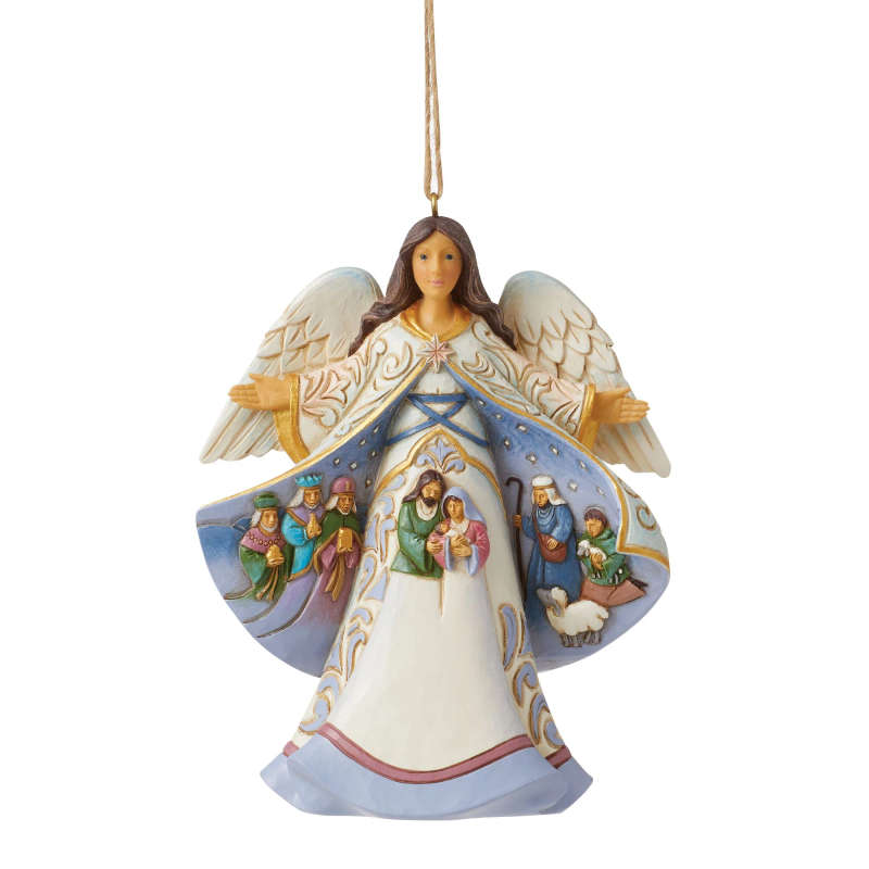 Jim Shore - Raised in Faith Angel Nativity