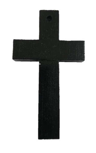 9cm Black Wooden Cross