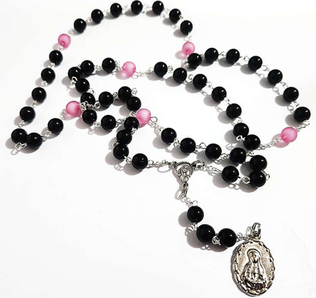 7 Sorrows / Dolors - Glass 8mm Beads