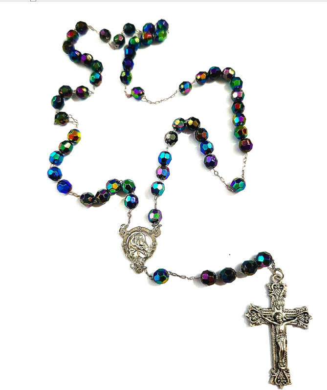 Peacock Glide Bead Rosary
