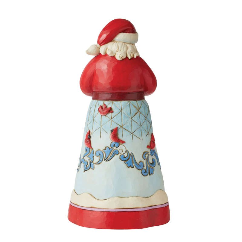 Jim Shore - Santa with Stunning Cardinal Birds - 31cm