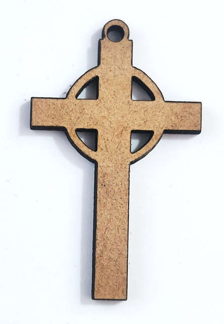 4.5cm Celtic Wooden Cross