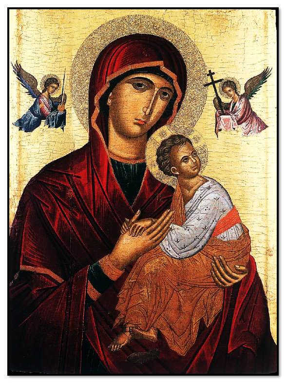 Icon of the Mother of God of the Passion - Replica 25 x 20cm