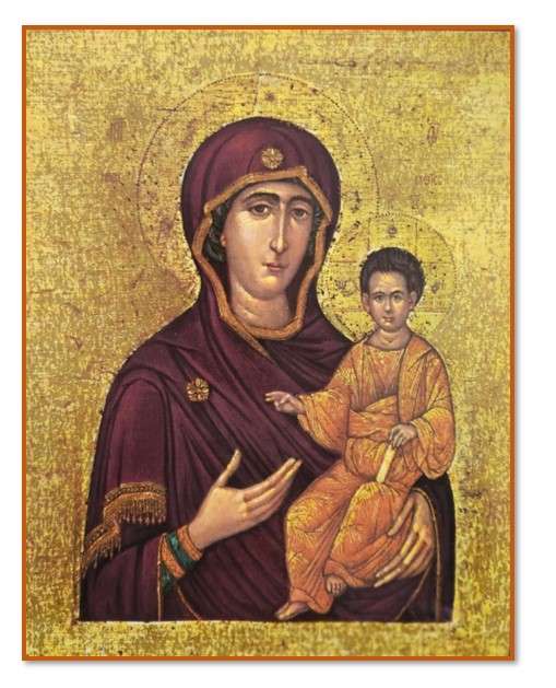Our Lady of Smolensk - Russian 15th Century Icon Replica