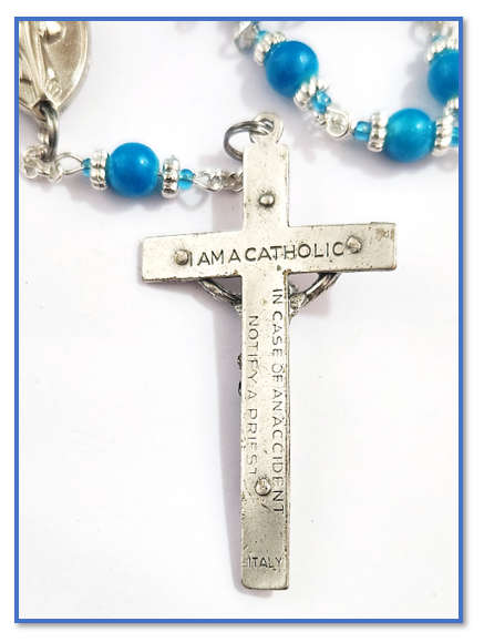 Peace Chaplet / Medjugorje Chaplet in Brilliant Blue