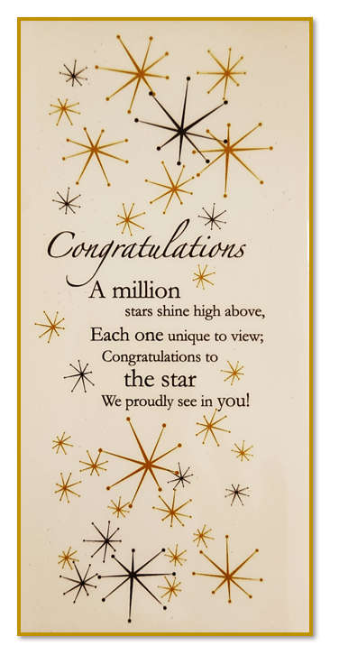 20.5cm "Congratulations" Ceramic Tile