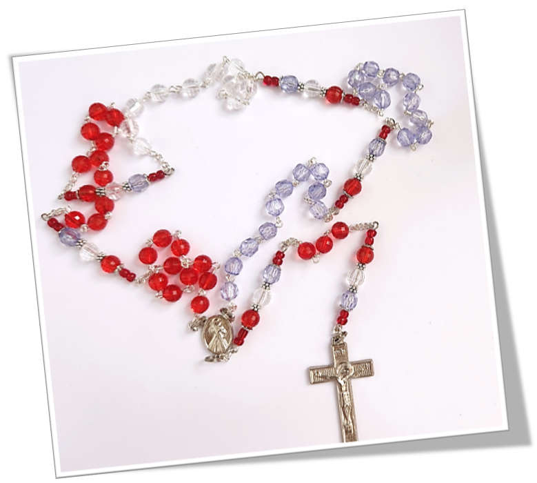 Divine Mercy Acrylic Rosary