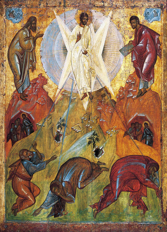 Transfiguration Icon by Theophanes the Greek, 15th century -Replica 11cm x 15cm